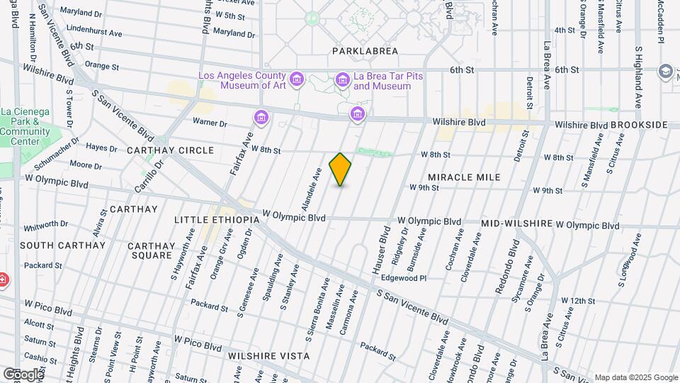 921 S Curson Ave, Unit 921 Map and Location Details