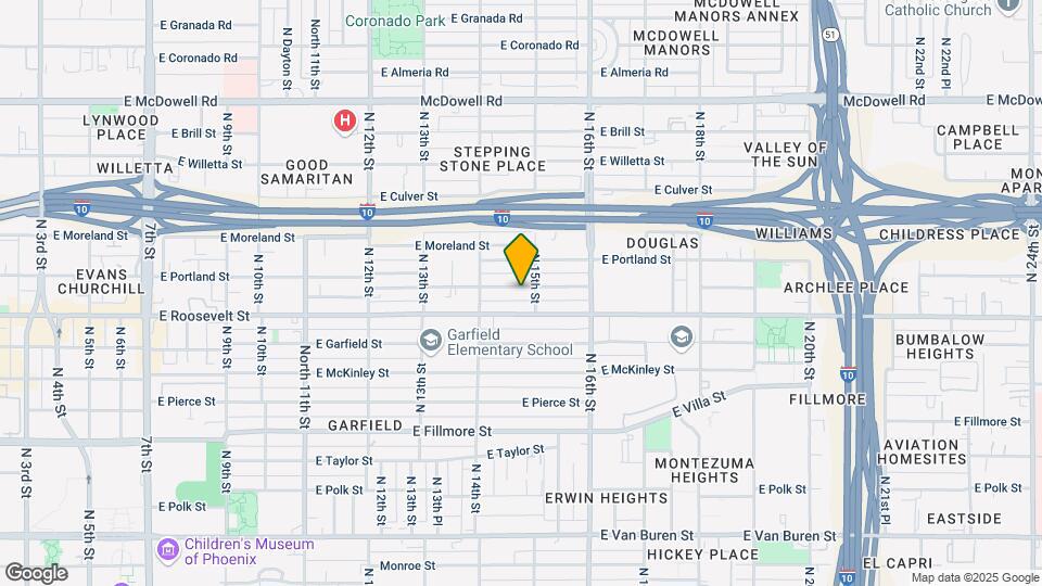 1437 E Diamond St Map and Location Details