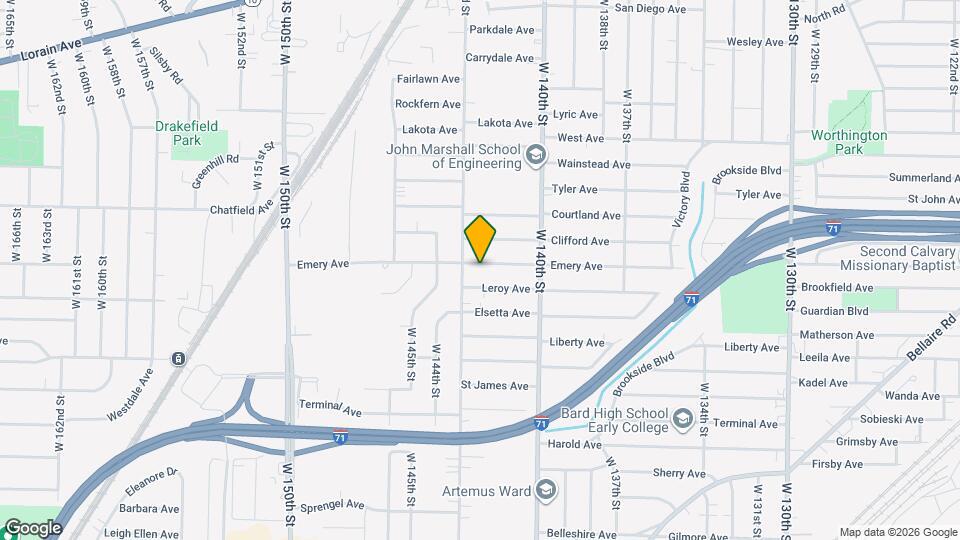 14209 Emery Ave Map and Location Details