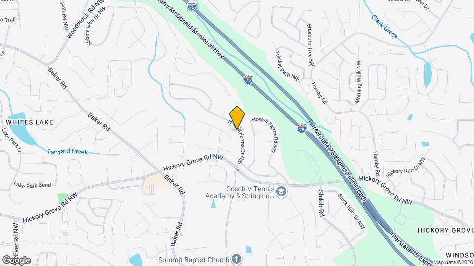 4615 Howell Farms Dr NW Map and Location Details