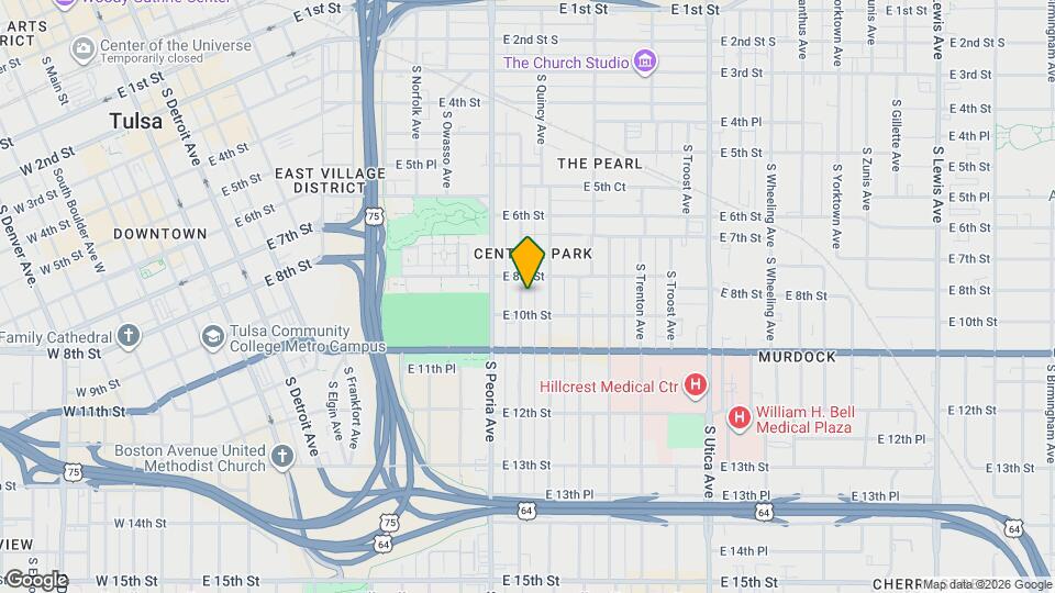 817 S Quaker Ave, Unit Quiet 1BR Upstairs Unit i Map and Location Details