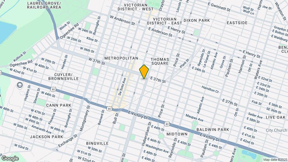 2109 Abercorn St Mapa y Detalles de la Ubicación