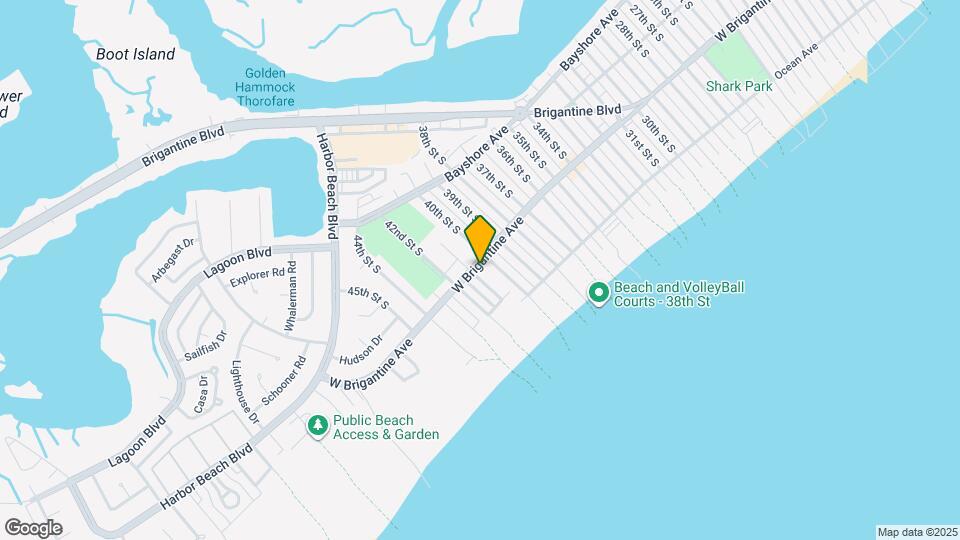 4010 W Brigantine Ave Map and Location Details