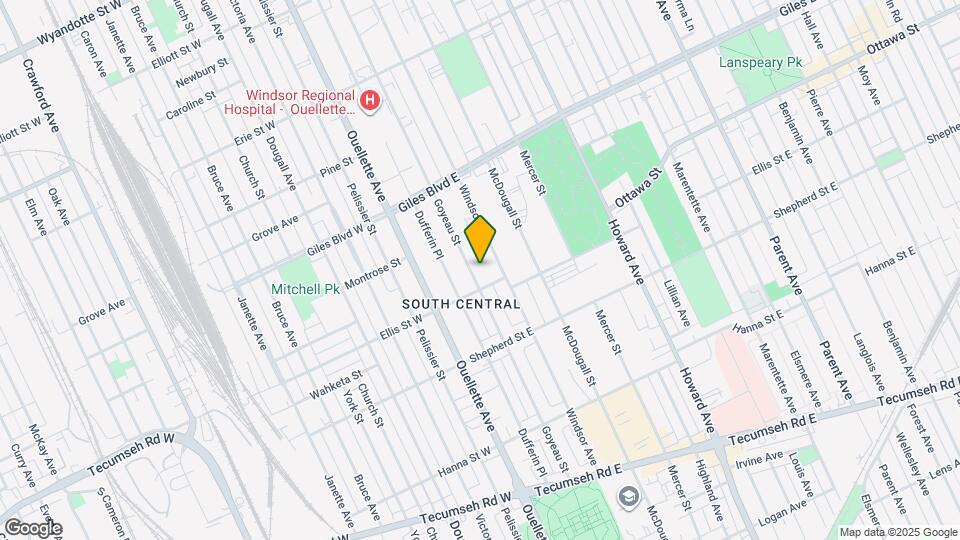 1376 Goyeau St Map and Location Details