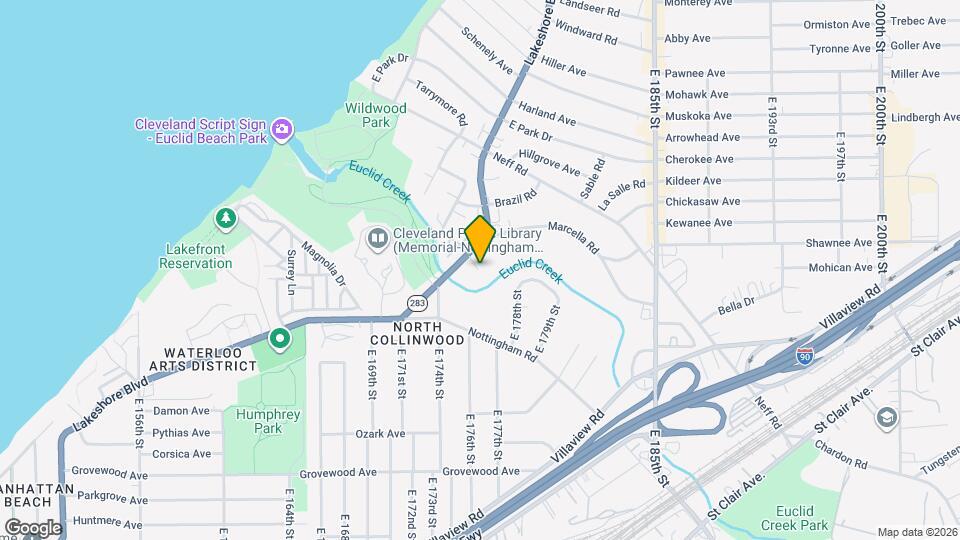 17568 Lakeshore Blvd Map and Location Details