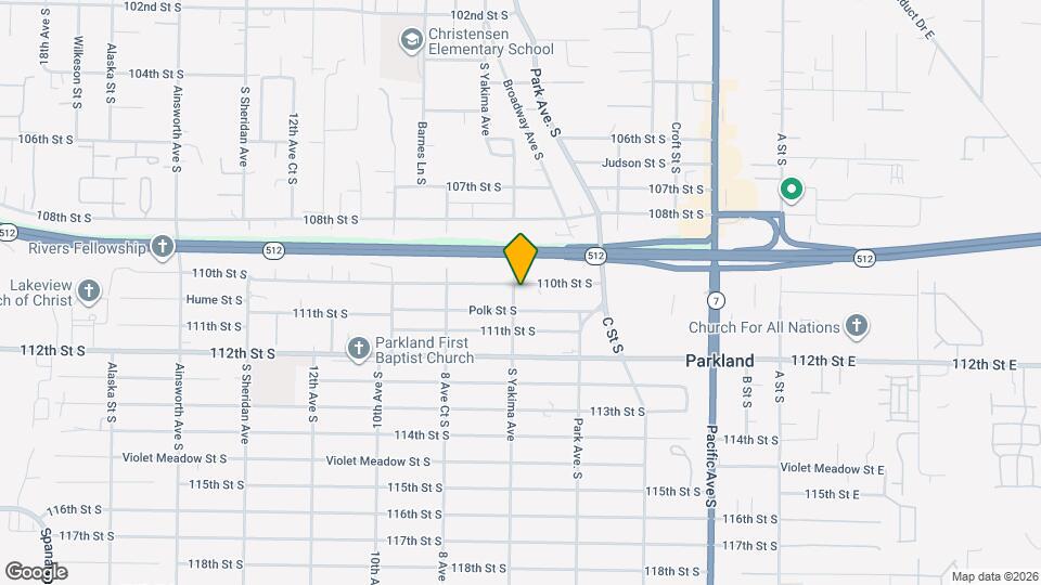 11005 S Yakima Ave Map and Location Details
