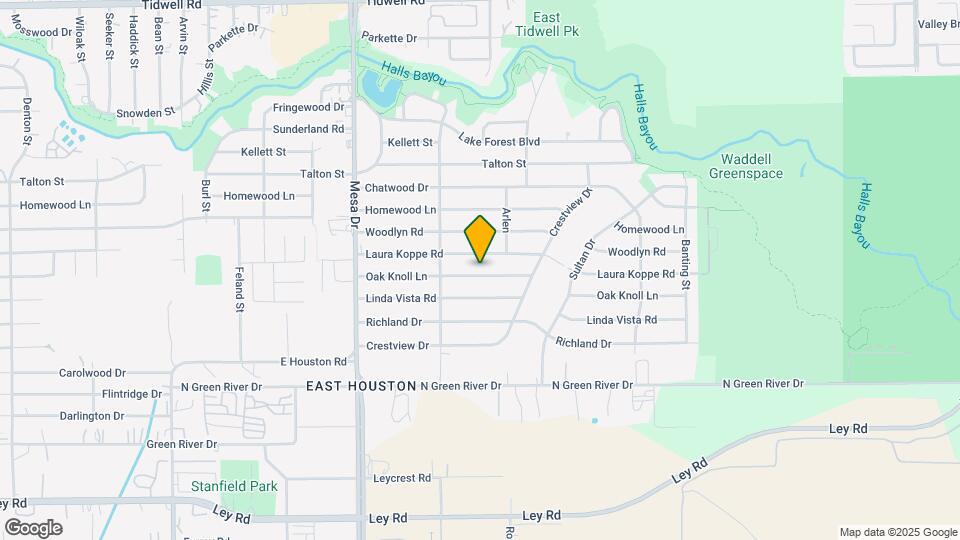 9033 Oak Knoll Ln Map and Location Details