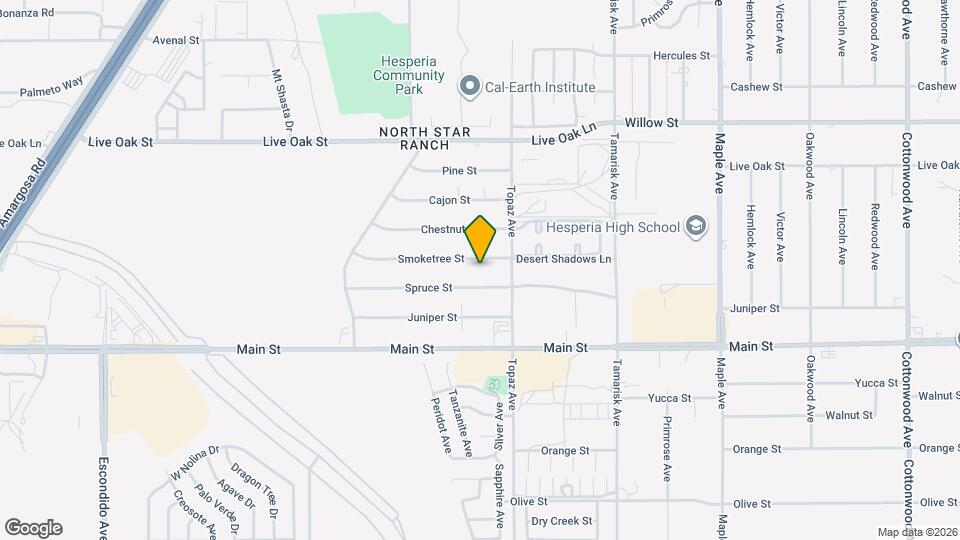 14025 Smoketree St, Unit D Map and Location Details