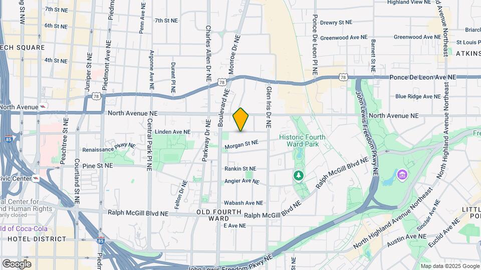 521 Boulevard Place Northeast, Unit Lower Map and Location Details
