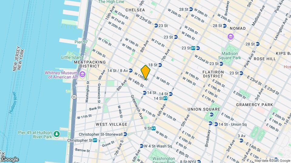208 W 15th St Map and Location Details