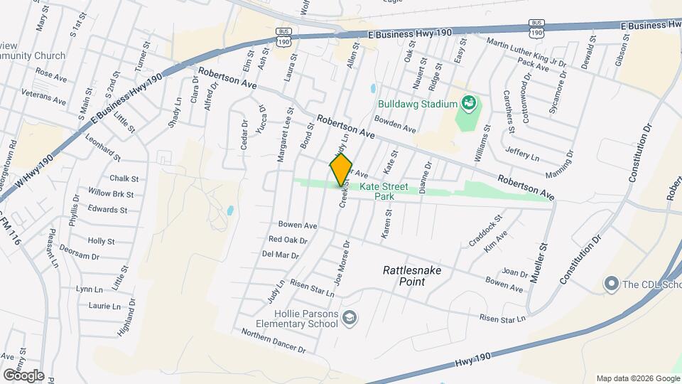 610 Creek St Map and Location Details