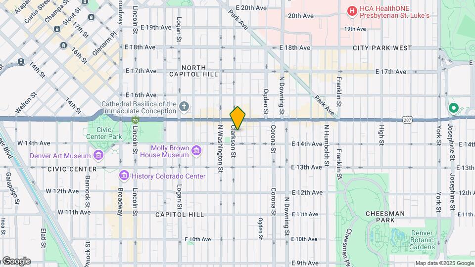 1420-1430 Clarkson St Map and Location Details