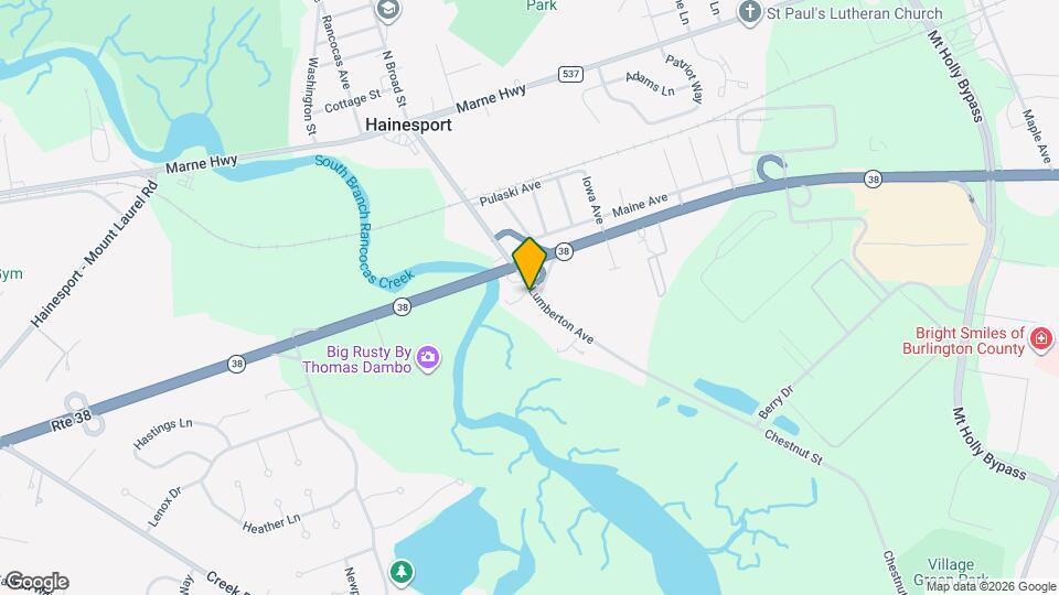 422 Hainesport Lumberton Rd Map and Location Details