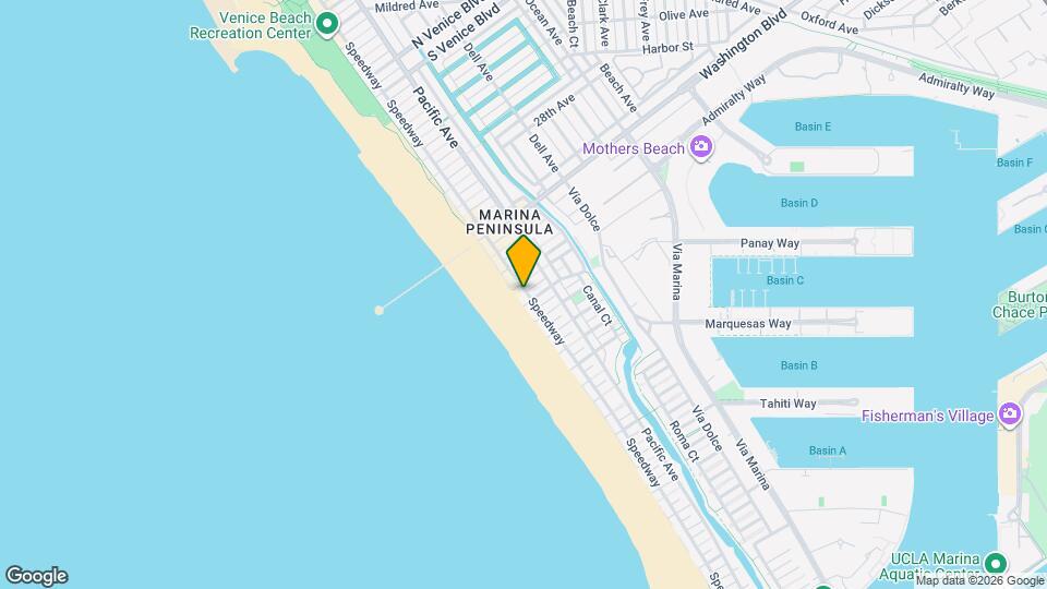 3412 Ocean Front Walk Map and Location Details