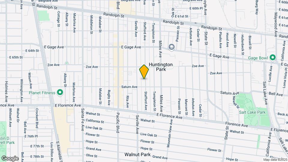 6807-6809 Stafford Ave Mapa y Detalles de la Ubicación