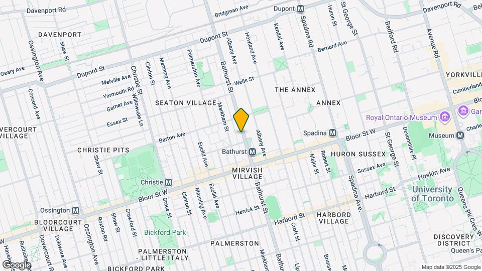 866 Bathurst St Map and Location Details