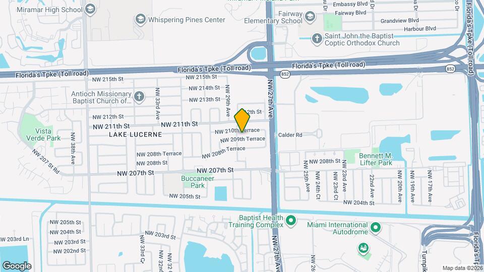 2831 NW 209th Terrace Mapa y Detalles de la Ubicación