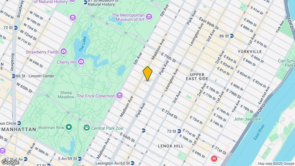 45 E 74th St Map and Location Details