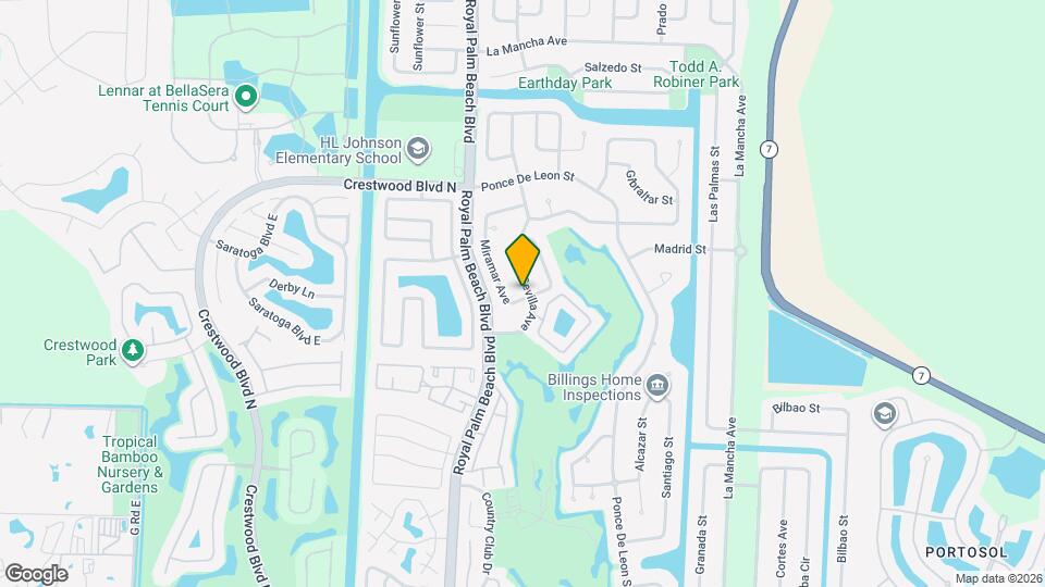 114 Sevilla Ave Map and Location Details