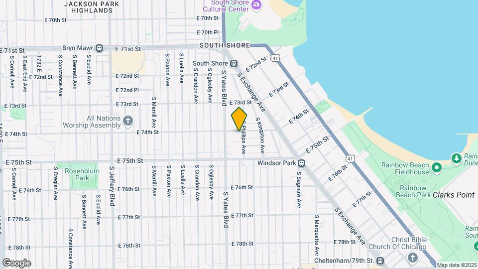 7400 S Phillips Ave Map and Location Details