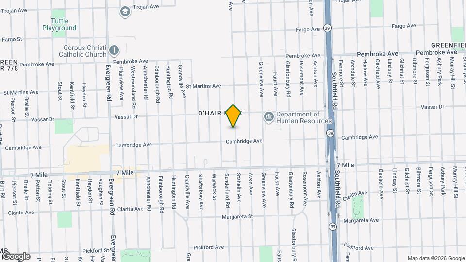 19329 Stahelin Ave Map and Location Details