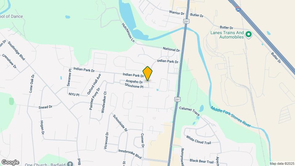 301 Arapaho Dr Map and Location Details