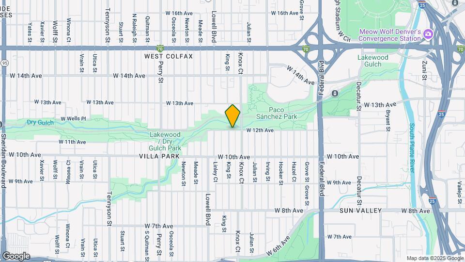3488 W 12th Ave Map and Location Details