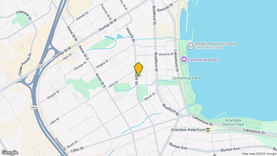 125 Innisfil St Map and Location Details