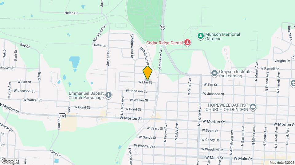 1526 W Elm St Map and Location Details