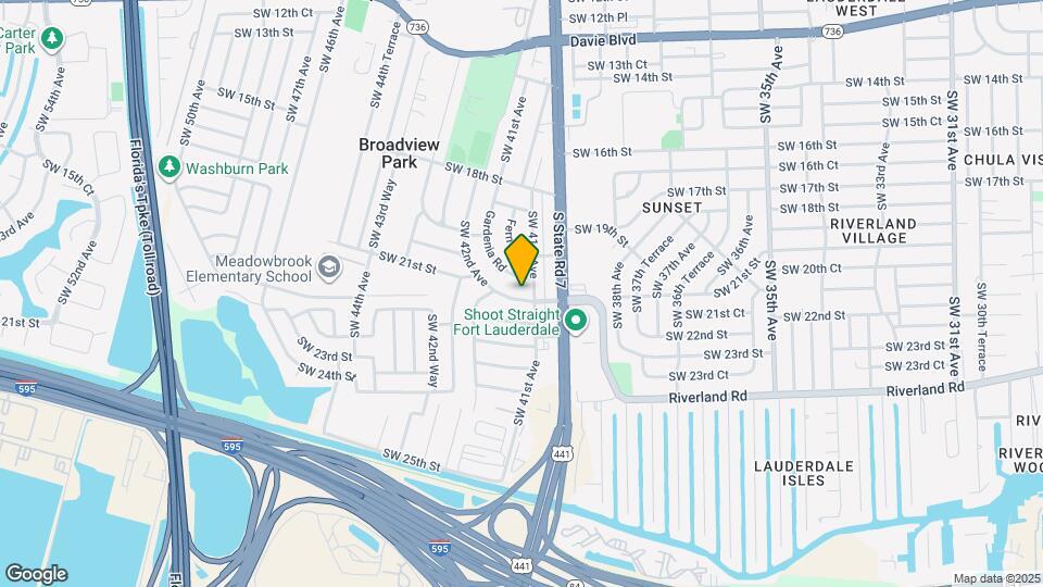 4121 SW 20th St Map and Location Details