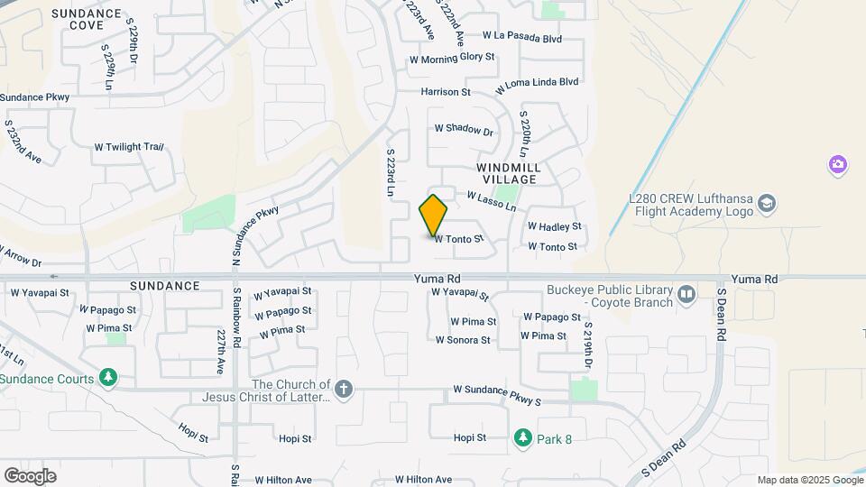 22269 W Tonto St Map and Location Details