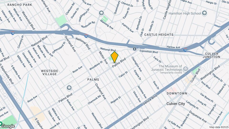 10303 Palms Blvd Map and Location Details