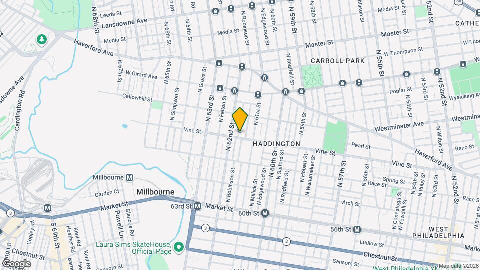 6135 Vine St Map and Location Details