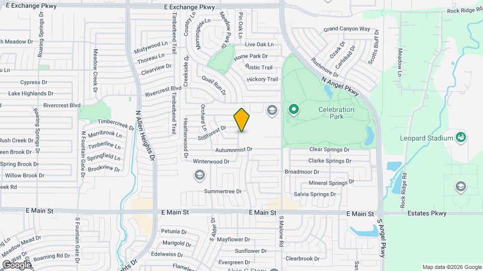 406 Leameadow Dr Map and Location Details