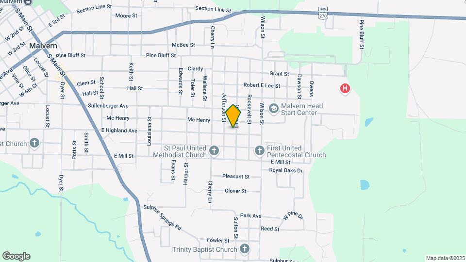 1328 Lincoln St Map and Location Details