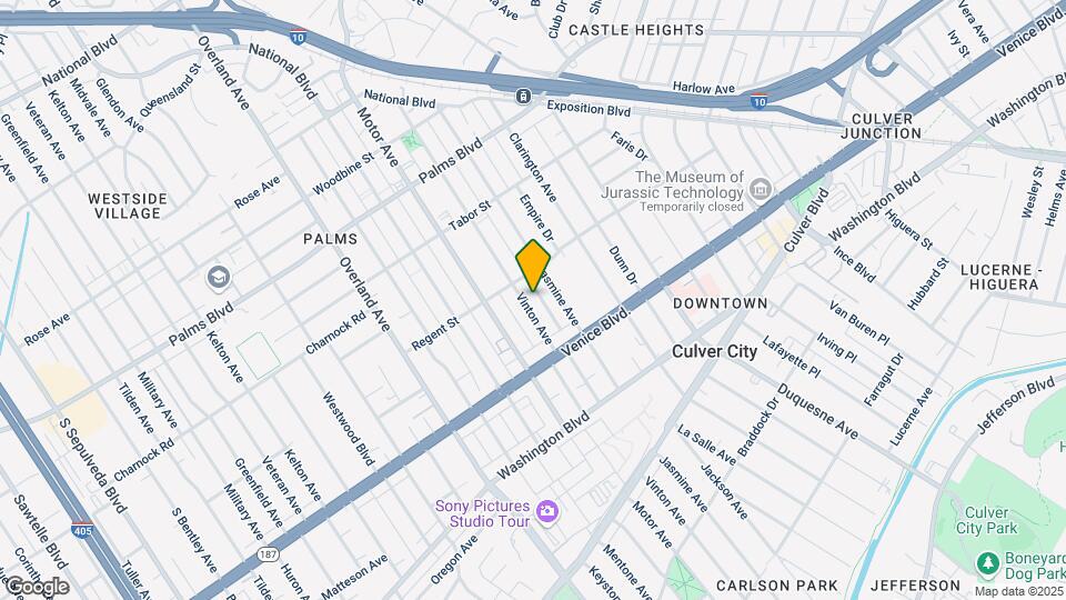 3724 Vinton Ave Mapa y Detalles de la Ubicación