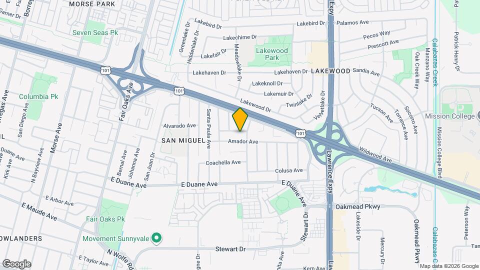924 Almaden Ave Map and Location Details