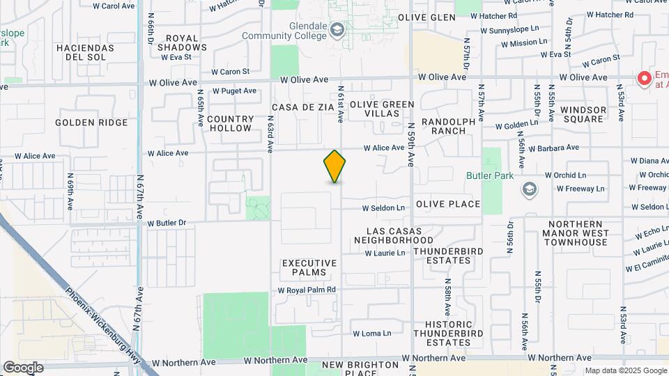 8641 N 61st Dr Map and Location Details