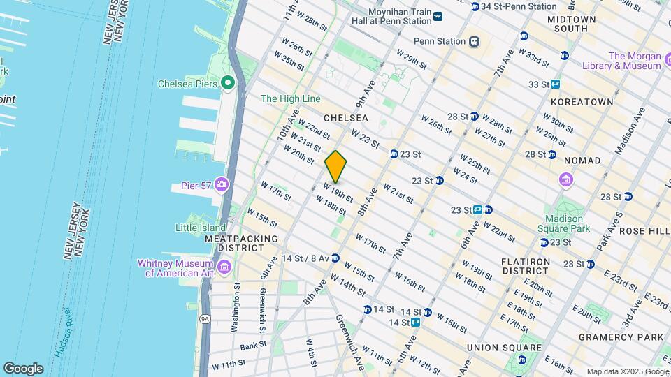 347 W 19th St Mapa y Detalles de la Ubicación