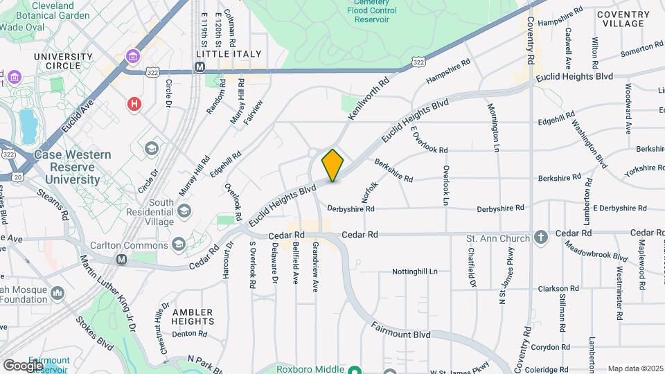 2460 Euclid Heights Blvd Map and Location Details