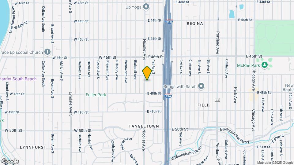 4721 Nicollet Ave Map and Location Details