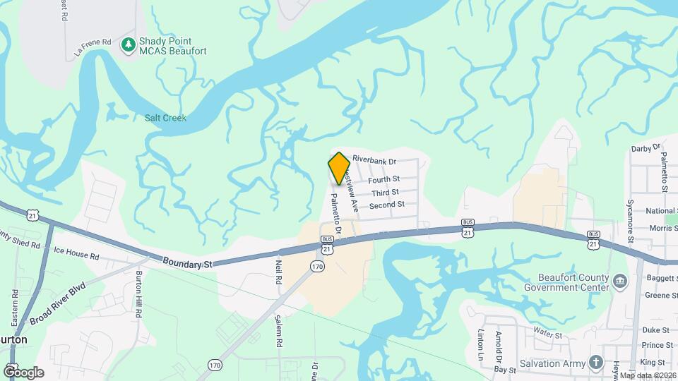 1703 Palmetto Dr Map and Location Details