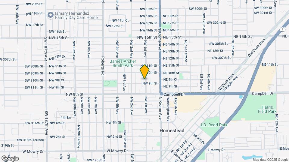 922 NW 1st Ave Map and Location Details