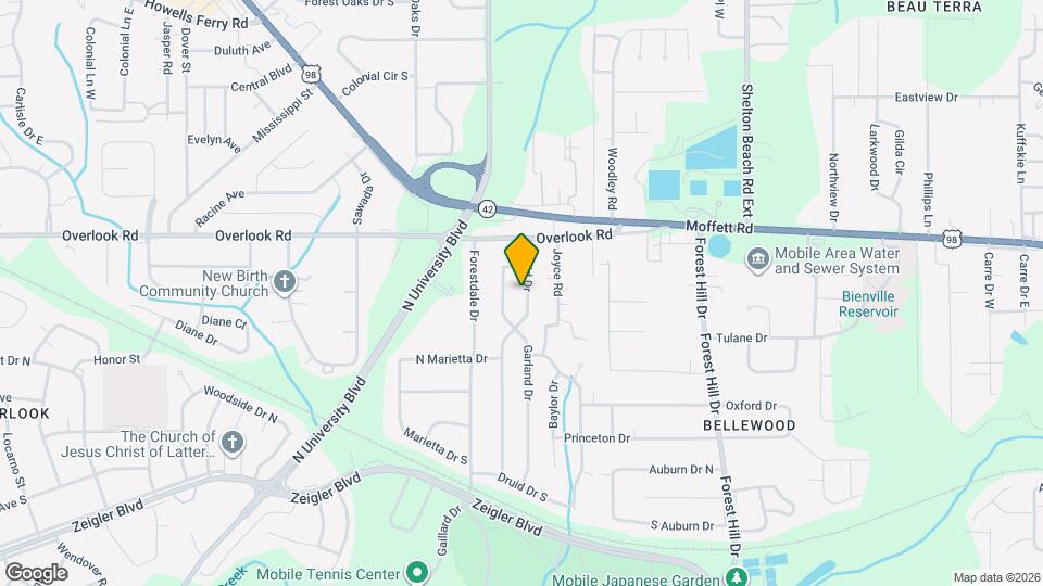 1419 Druid Dr Map and Location Details