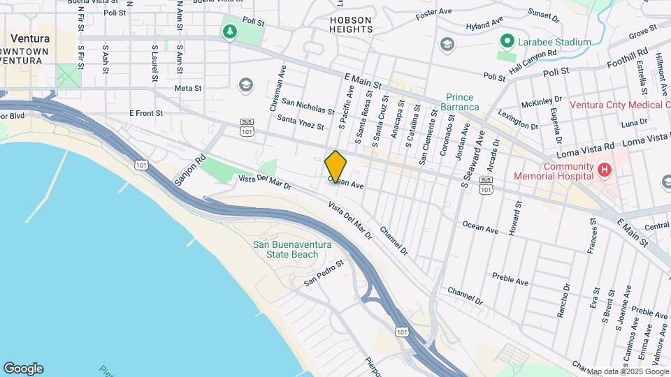 1830 E Ocean Ave Mapa y Detalles de la Ubicación