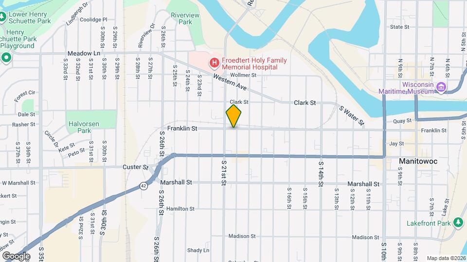 902 S 20th St Map and Location Details