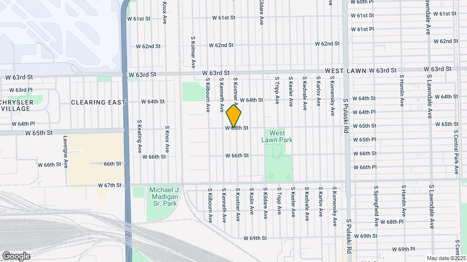 6504 S Kostner Ave Map and Location Details