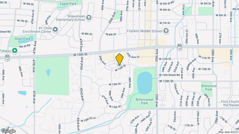 3822 W 11th St Map and Location Details