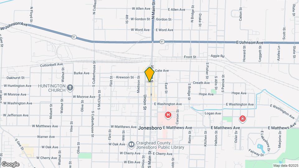 110 W Huntington Ave Map and Location Details