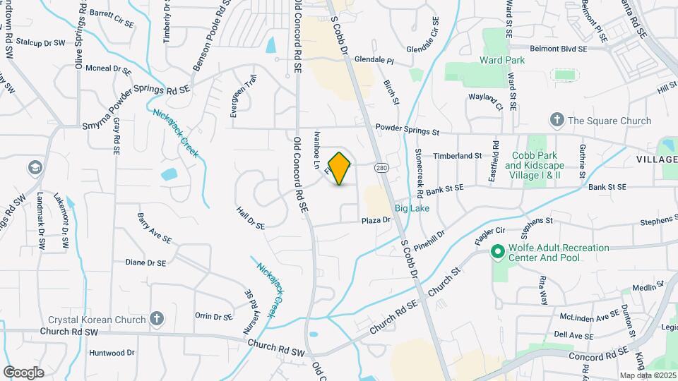 2840 Ivanhoe Ln Map and Location Details